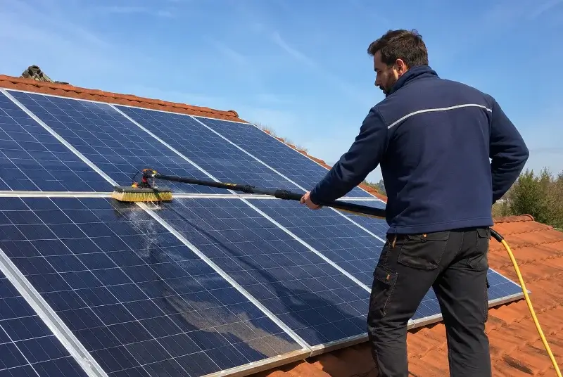 Nettoyage et entretien de panneaux solaires à Domazan